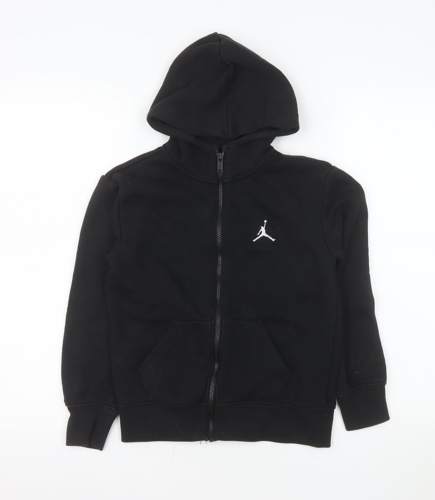 Jordan Boys Black Hoodie Jacket 8-10 Years Full Zip Hooded Fleece