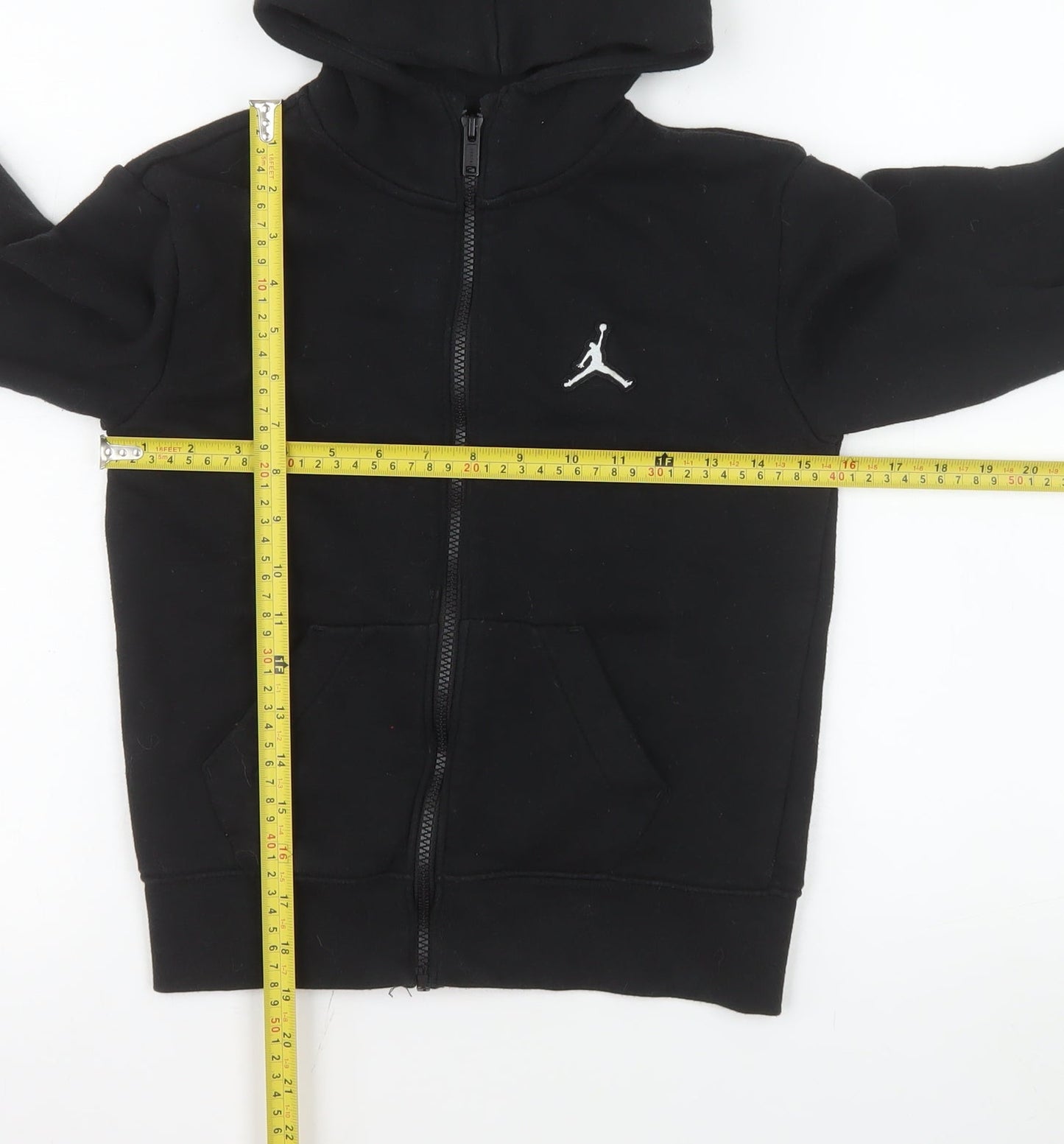 Jordan Boys Black Hoodie Jacket 8-10 Years Full Zip Hooded Fleece
