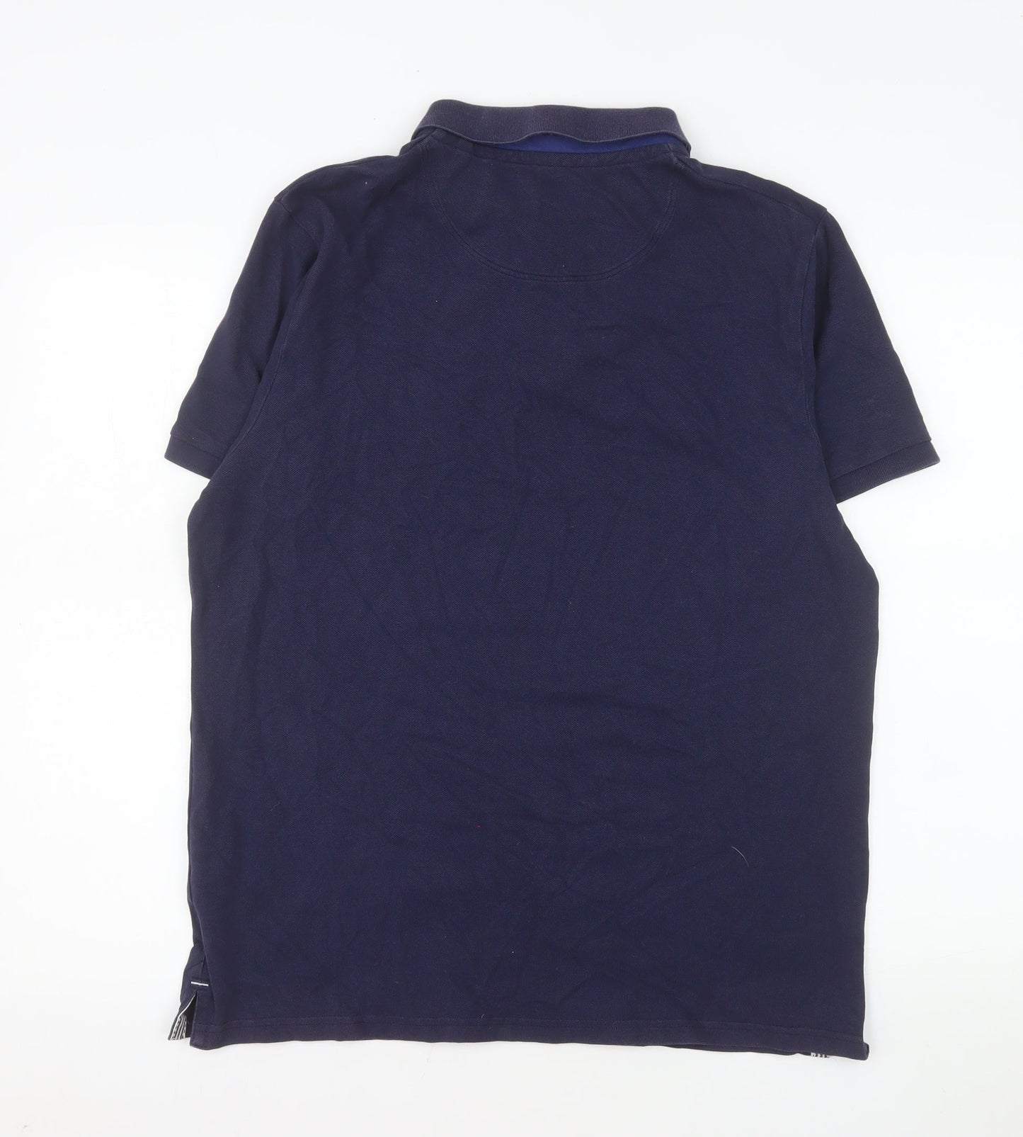 Joules Men's Blue Cotton Polo Shirt Size L Regular Fit
