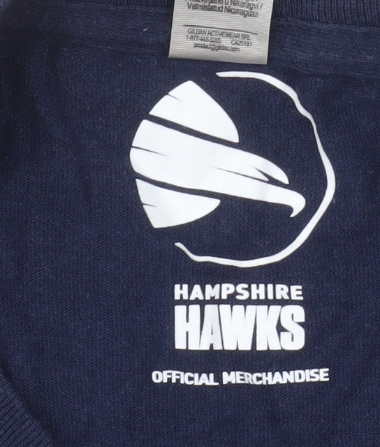 Gildan Men’s Hampshire Hawks Blue XL Sports Graphic Cotton T-Shirt