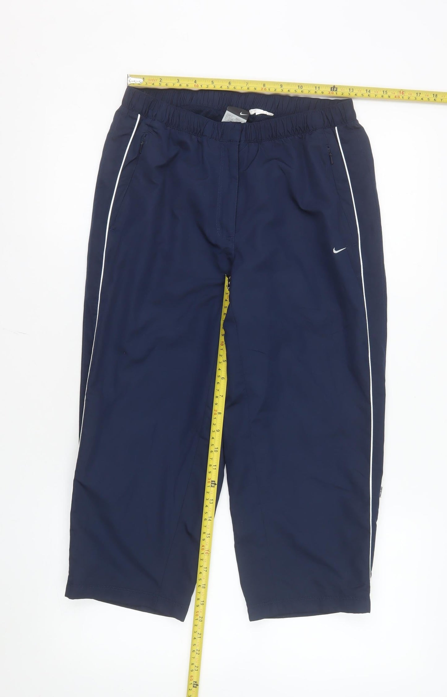 Nike Boys Blue Track Pants S Lightweight Activewear Trousers