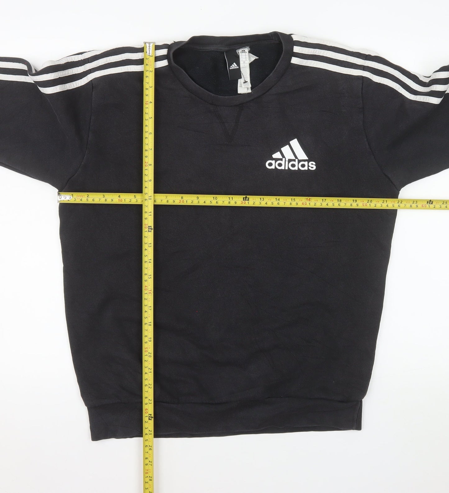 Adidas Men’s Black Crew Neck Pullover Sweatshirt Size M