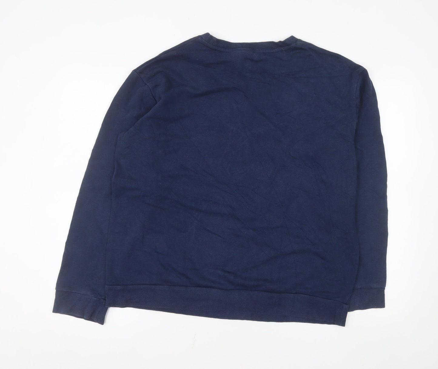 Adidas Men's Blue XL Pullover Crew Neck Sweatshirt
