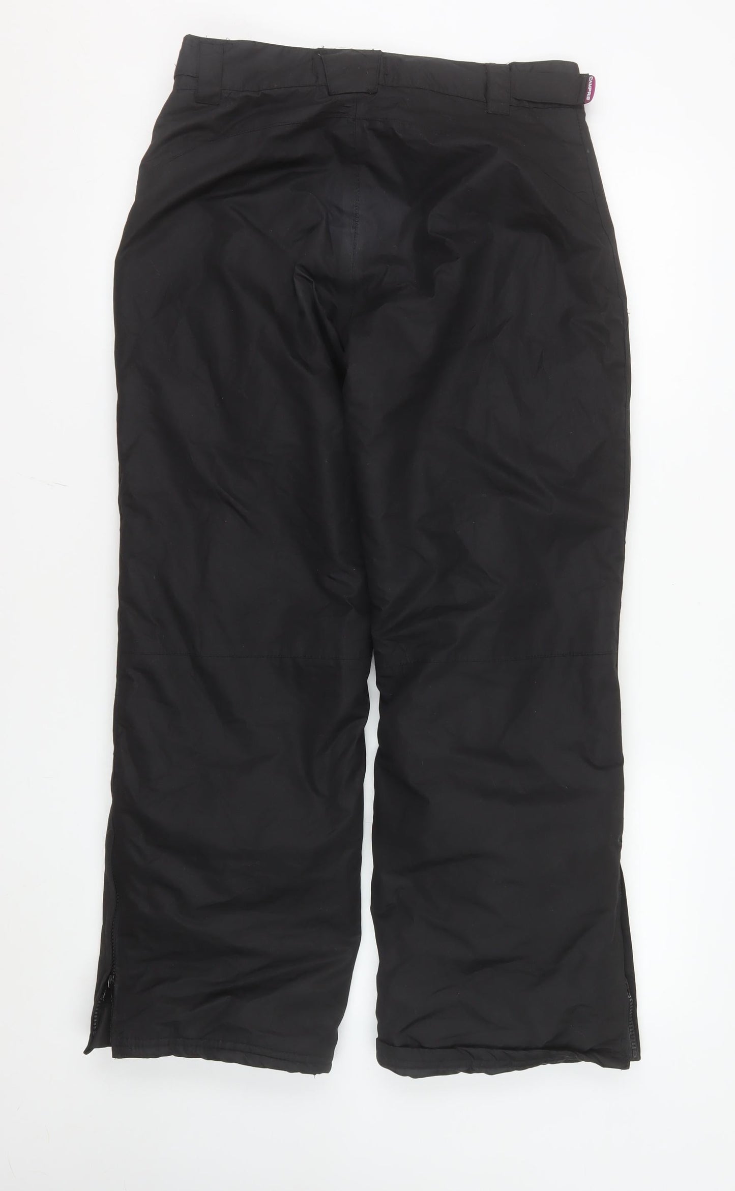 Campri Women’s Black Snow Pants Size 8 Waterproof Insulated Ski Trousers