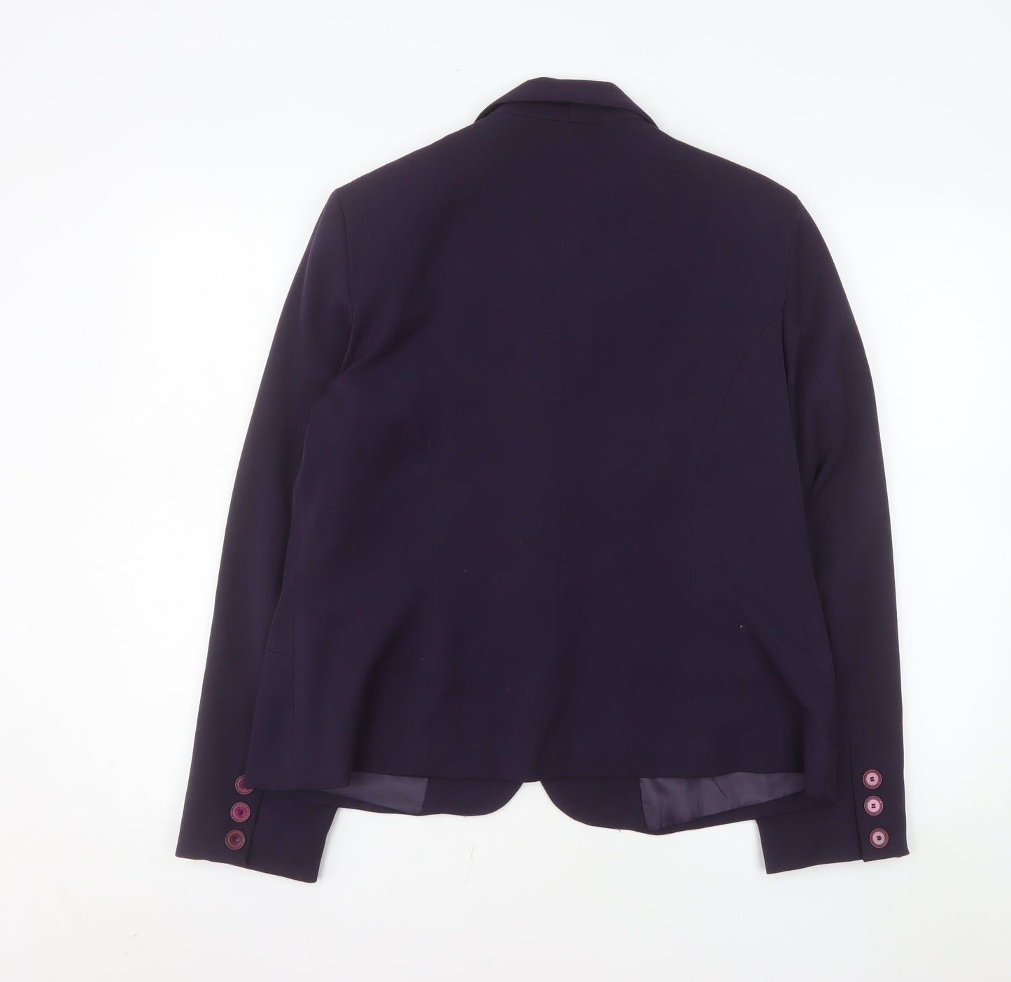 Nightingales Women's Purple Single-Breasted Blazer Size 16