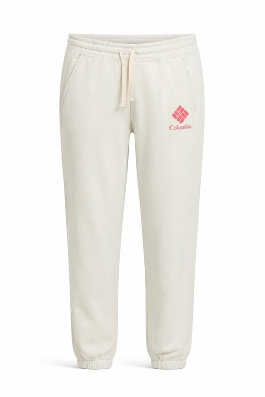 Columbia Women Beige Regular Fit Jogger Sweatpants S Cotton Blend