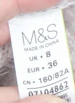 Marks and Spencer Womens Ivory Penguin Knit Jumper Size 8