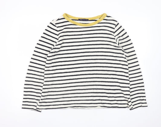 Marks and Spencer Women’s Multicoloured Stripe Cotton Jumper Size 14