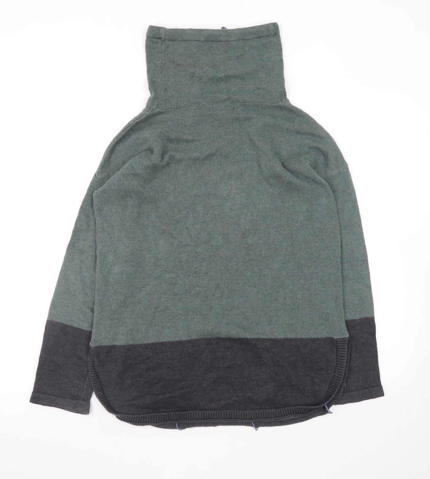 Rachel Zoe Women's Green Roll Neck Long Sleeve Knit Jumper Size M