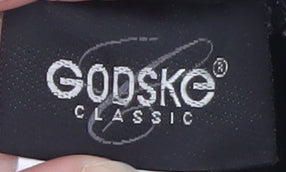Godske Classic Women Black Size 18 Elastic Waist Straight Trousers