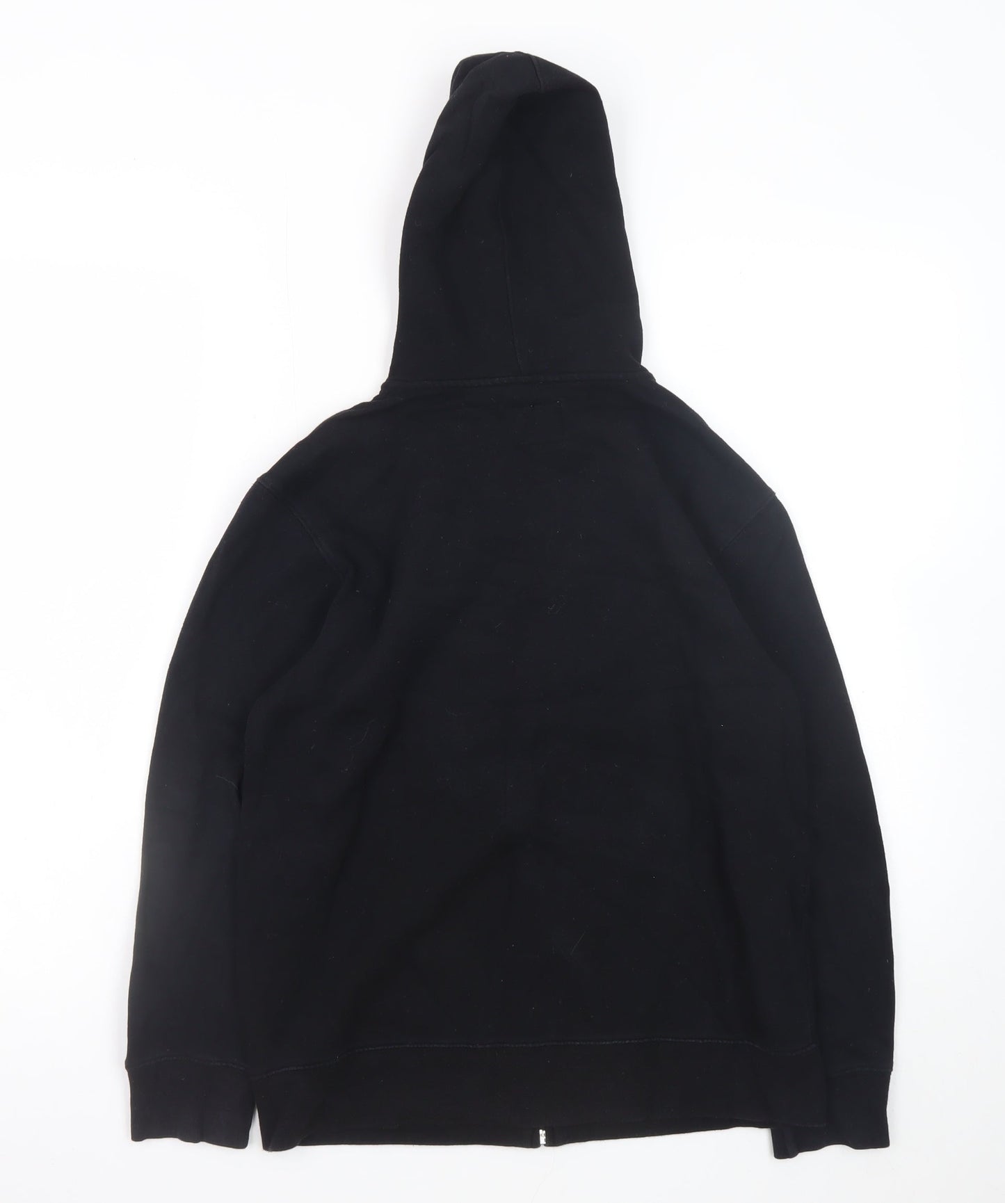Old Navy Boys Black Full Zip Hoodie Size 10-12 Years Fleece Jacket