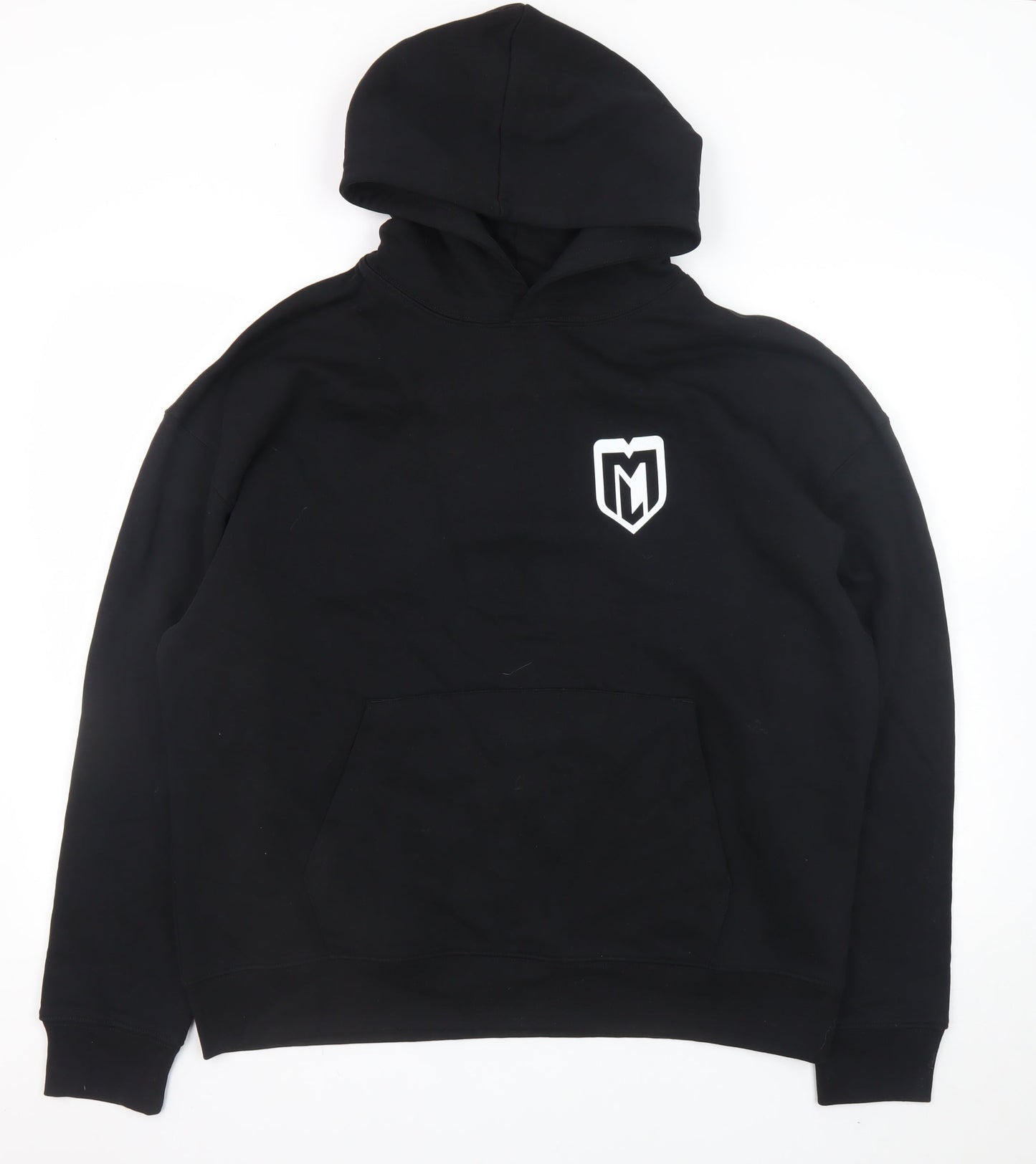 Stanley/Stella Men's Black L Pullover Hoodie with Logo Print