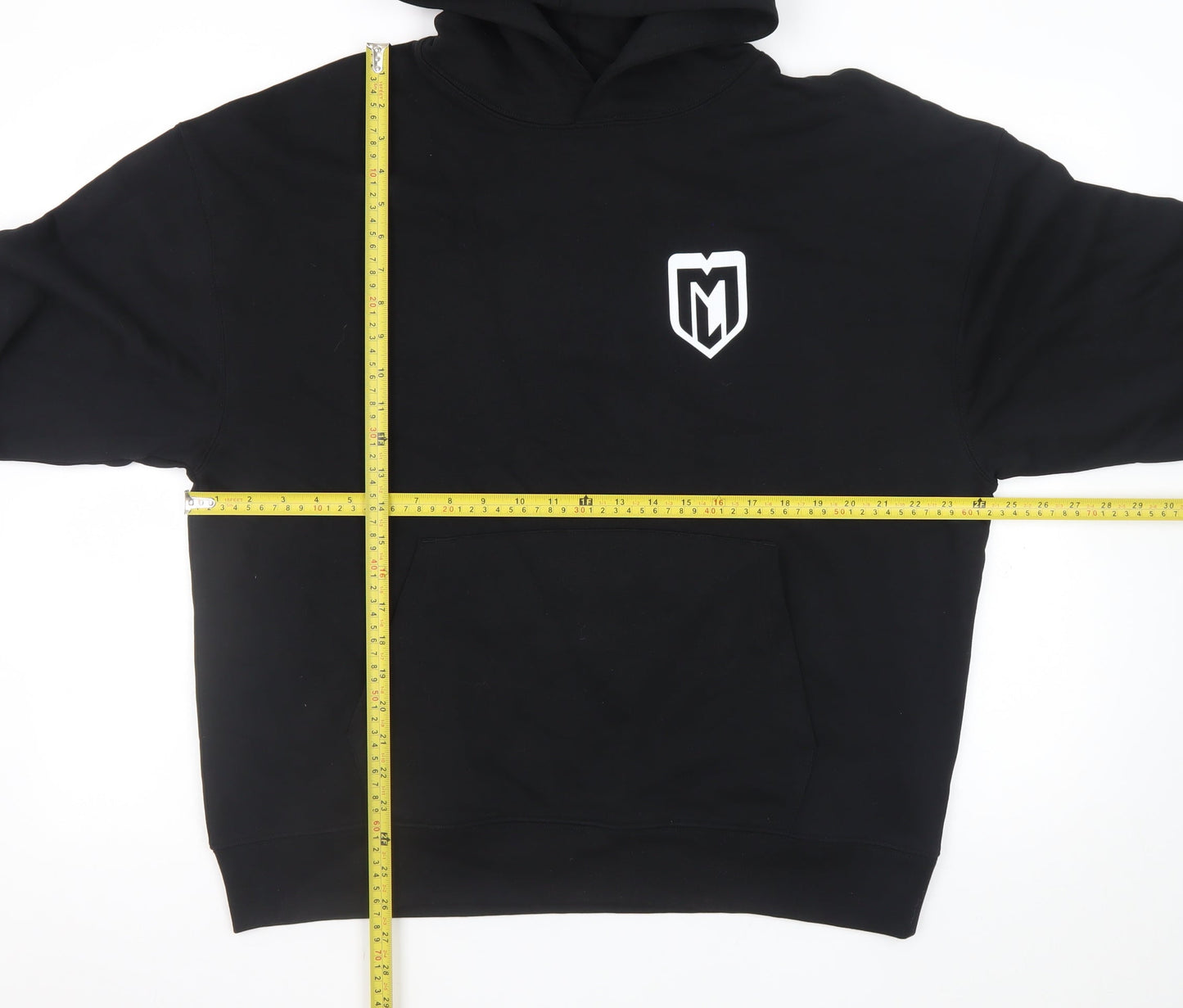 Stanley/Stella Men's Black L Pullover Hoodie with Logo Print