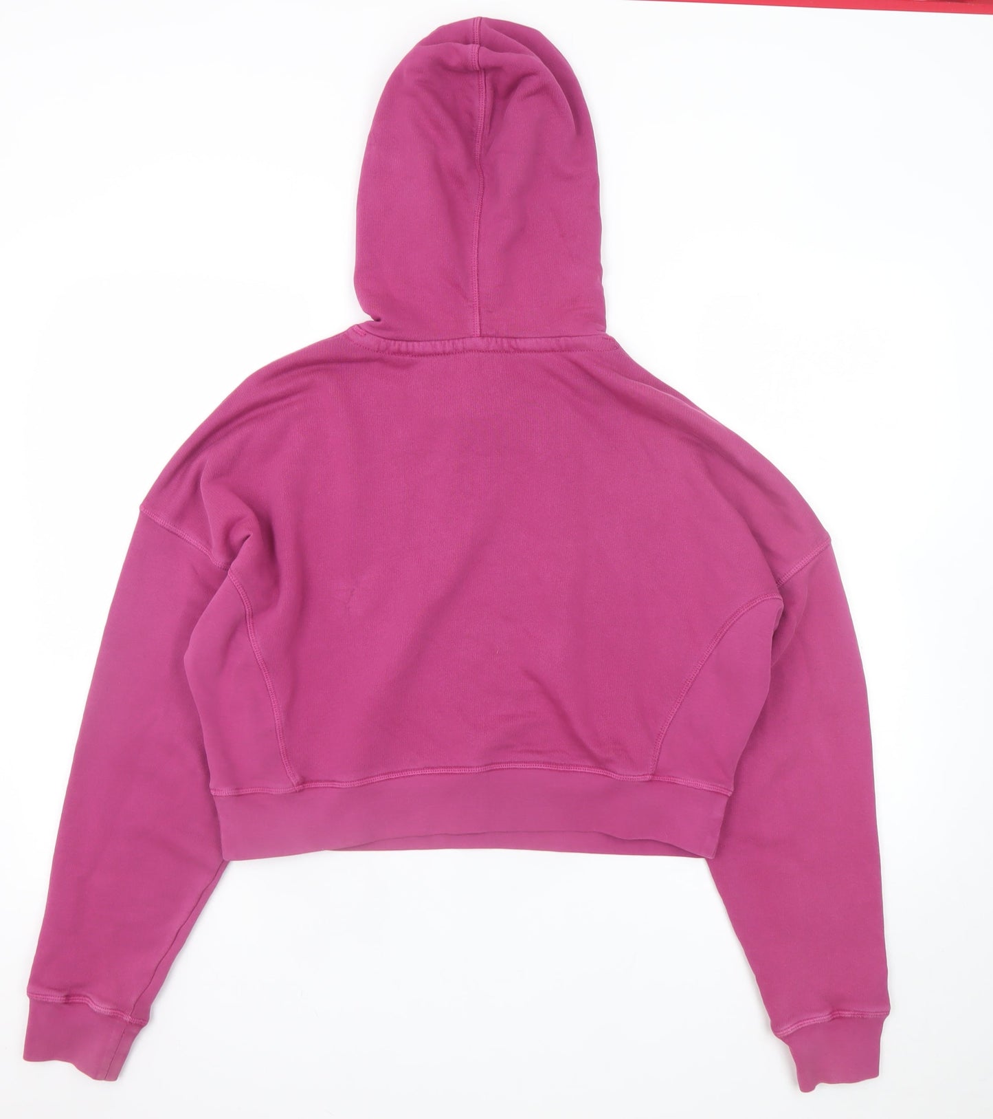Swimzi Womens Pink XS Pullover Hoodie 100% Cotton Cropped Fit
