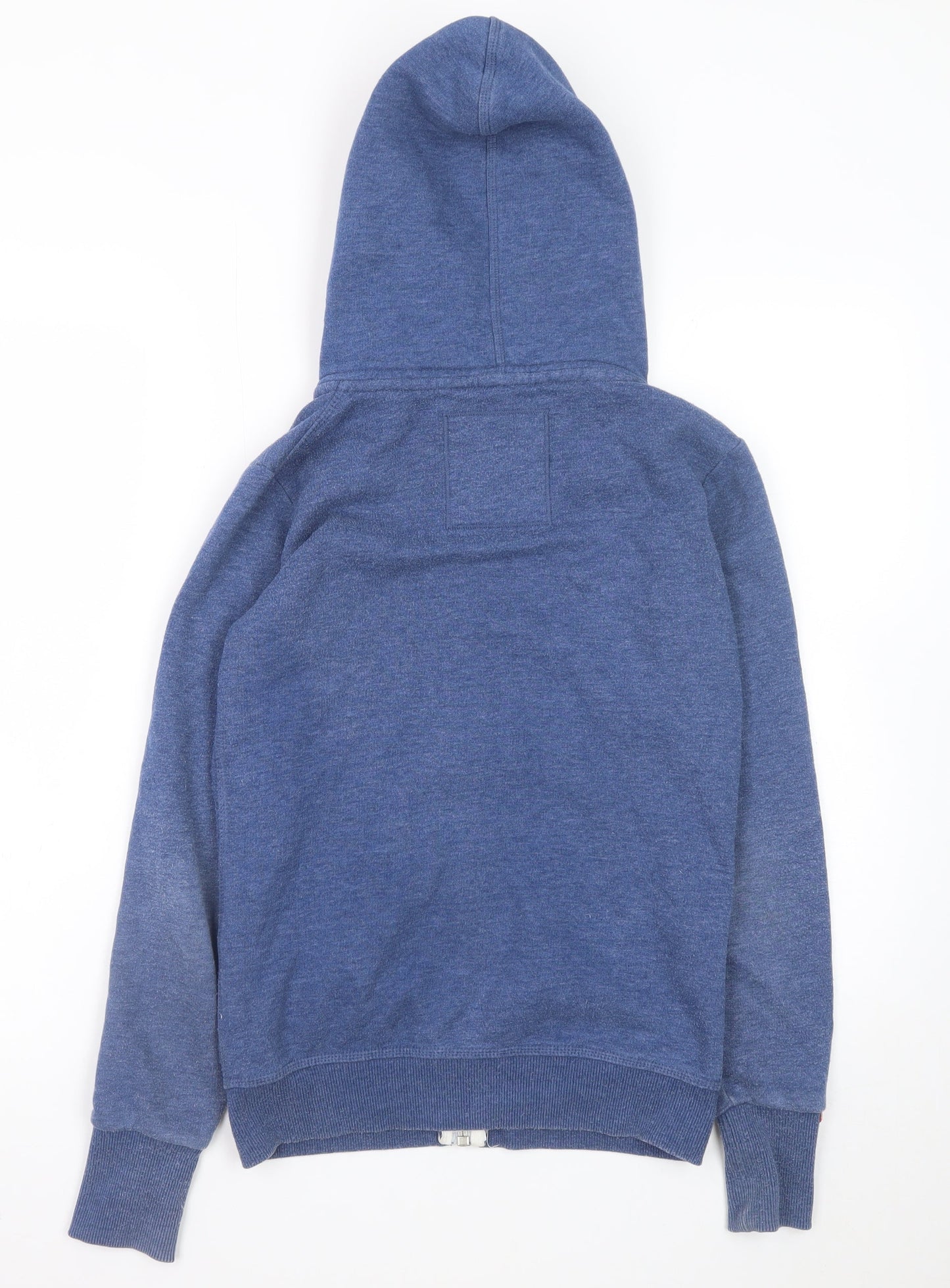 Superdry Womens Blue Full Zip Hoodie XS Orange Label