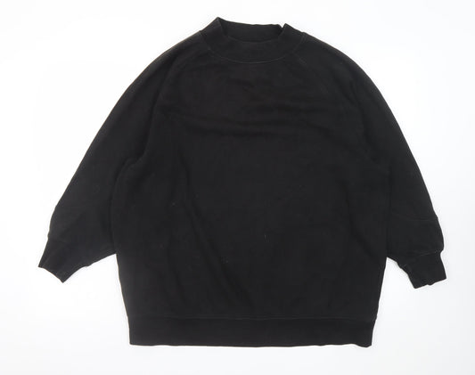 Pull & Bear Men's Black Small Pullover Crew Neck Sweatshirt