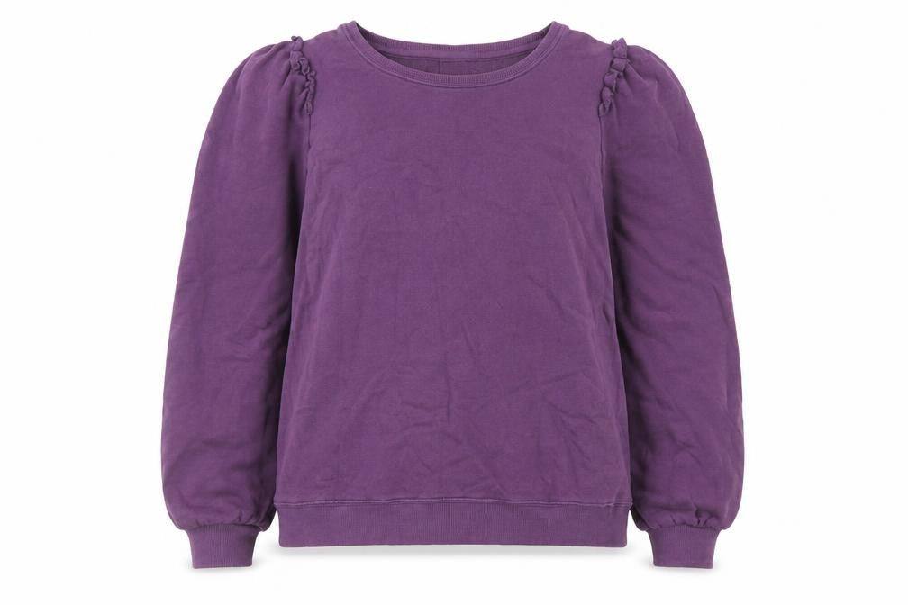 Hush Womens Purple Cotton Pullover Sweatshirt XS Long Sleeve