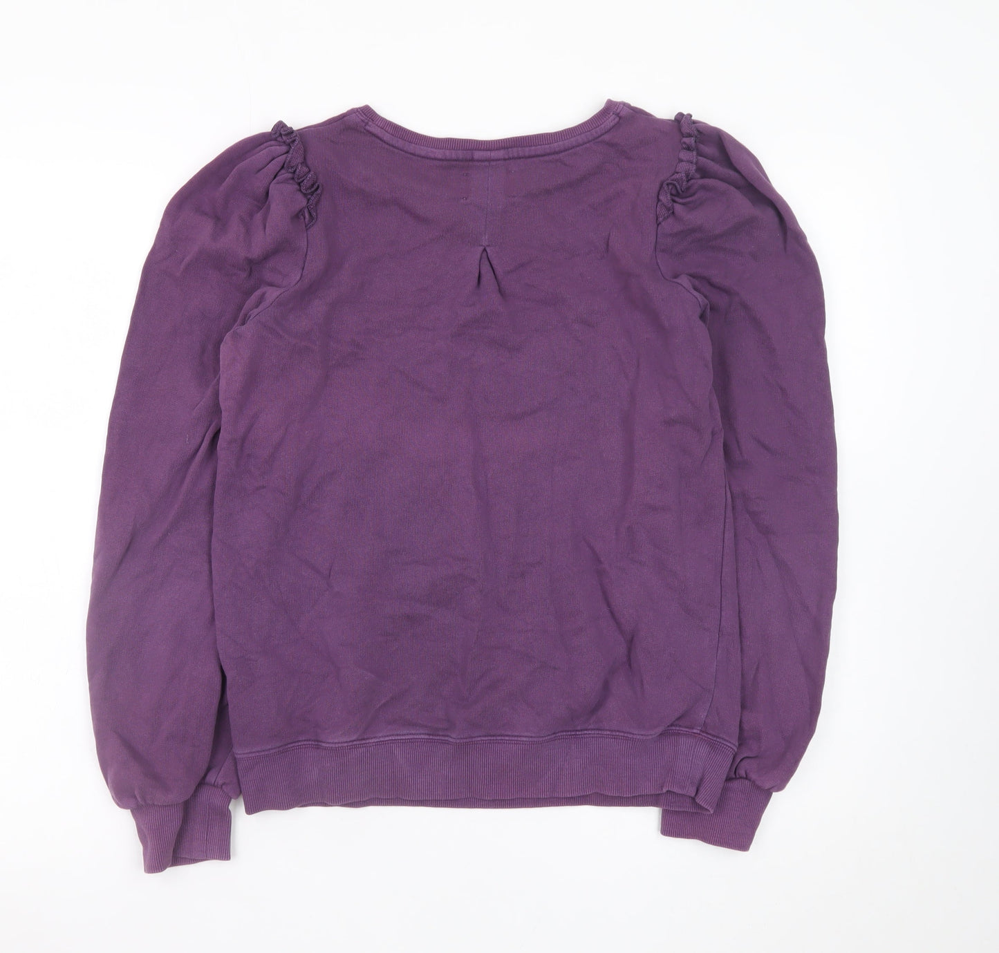 Hush Womens Purple Cotton Pullover Sweatshirt XS Long Sleeve