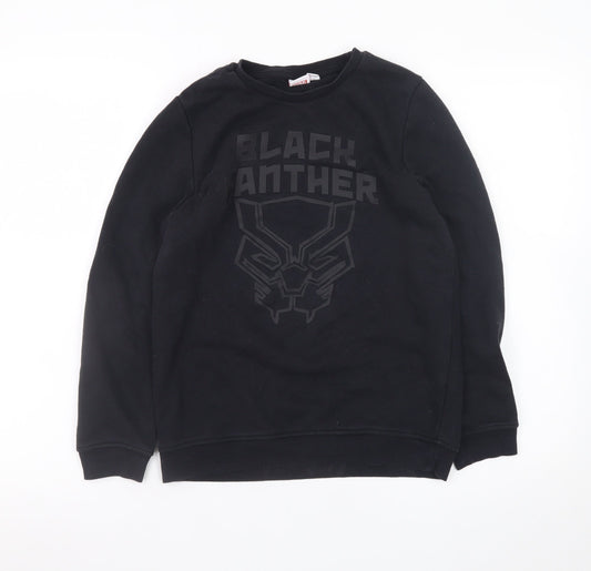 Marvel Boys Black Panther Black Fleece Sweatshirt 11-12 Years Pullover