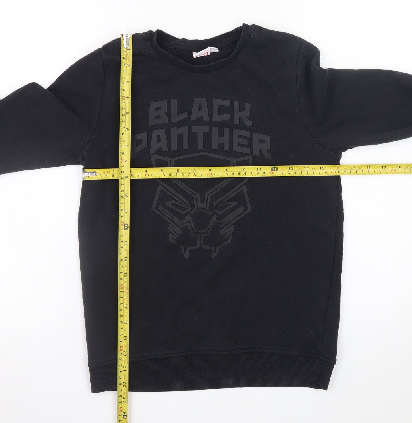 Marvel Boys Black Panther Black Fleece Sweatshirt 11-12 Years Pullover