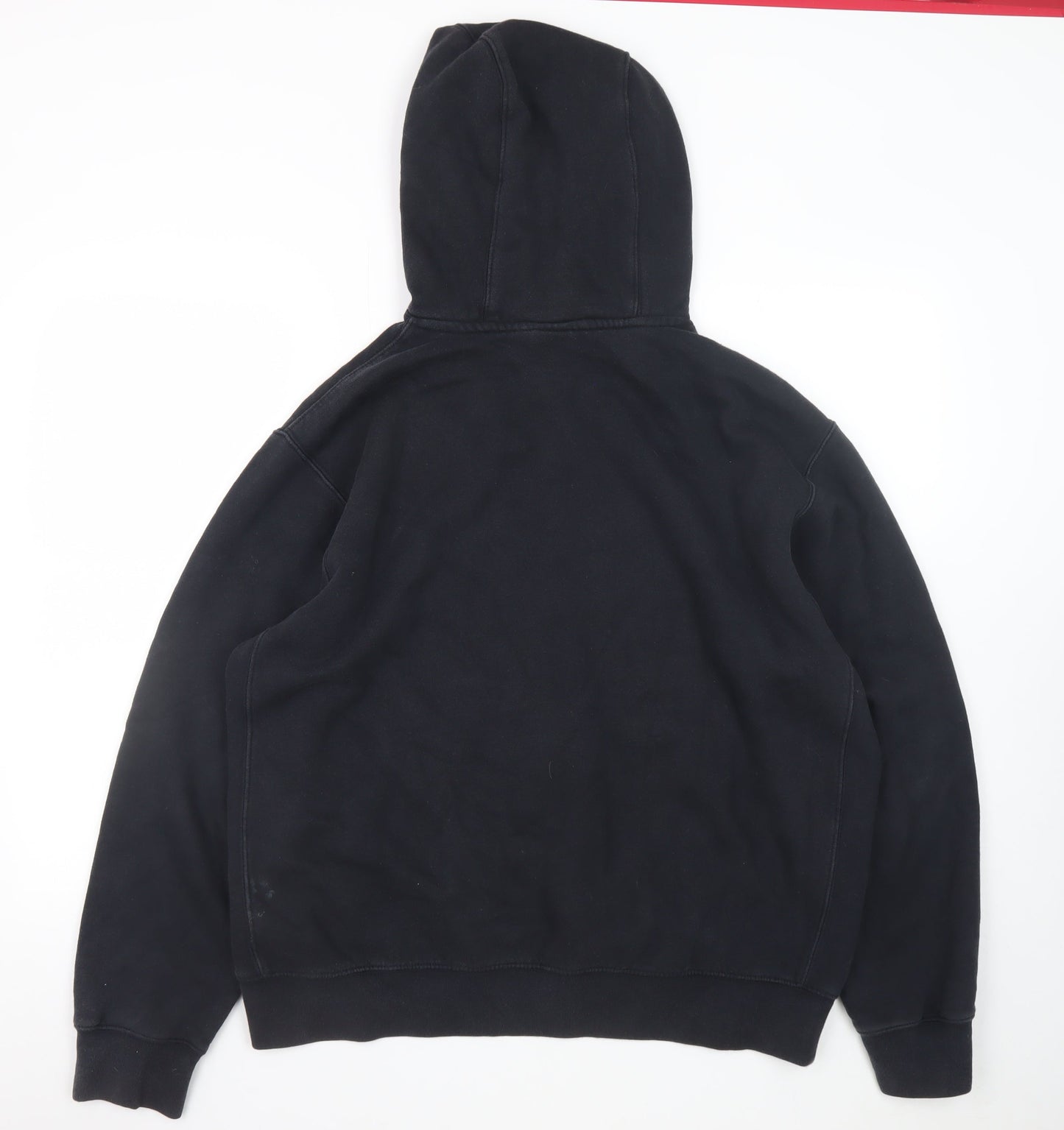 Nike Men's Black Pullover Hoodie L Fleece Logo Sportswear