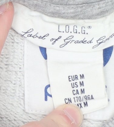 L.O.G.G. Mens Grey Pepsi Logo Pullover Hoodie M Regular Fit