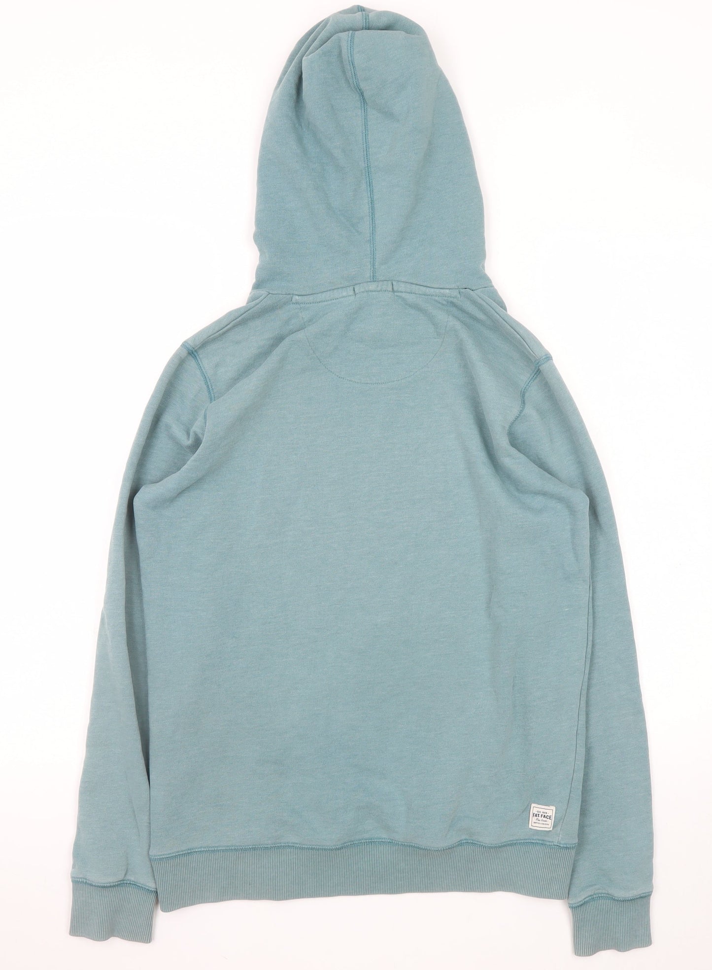 FatFace Women Blue Size 8 Pullover Hoodie with Logo Print