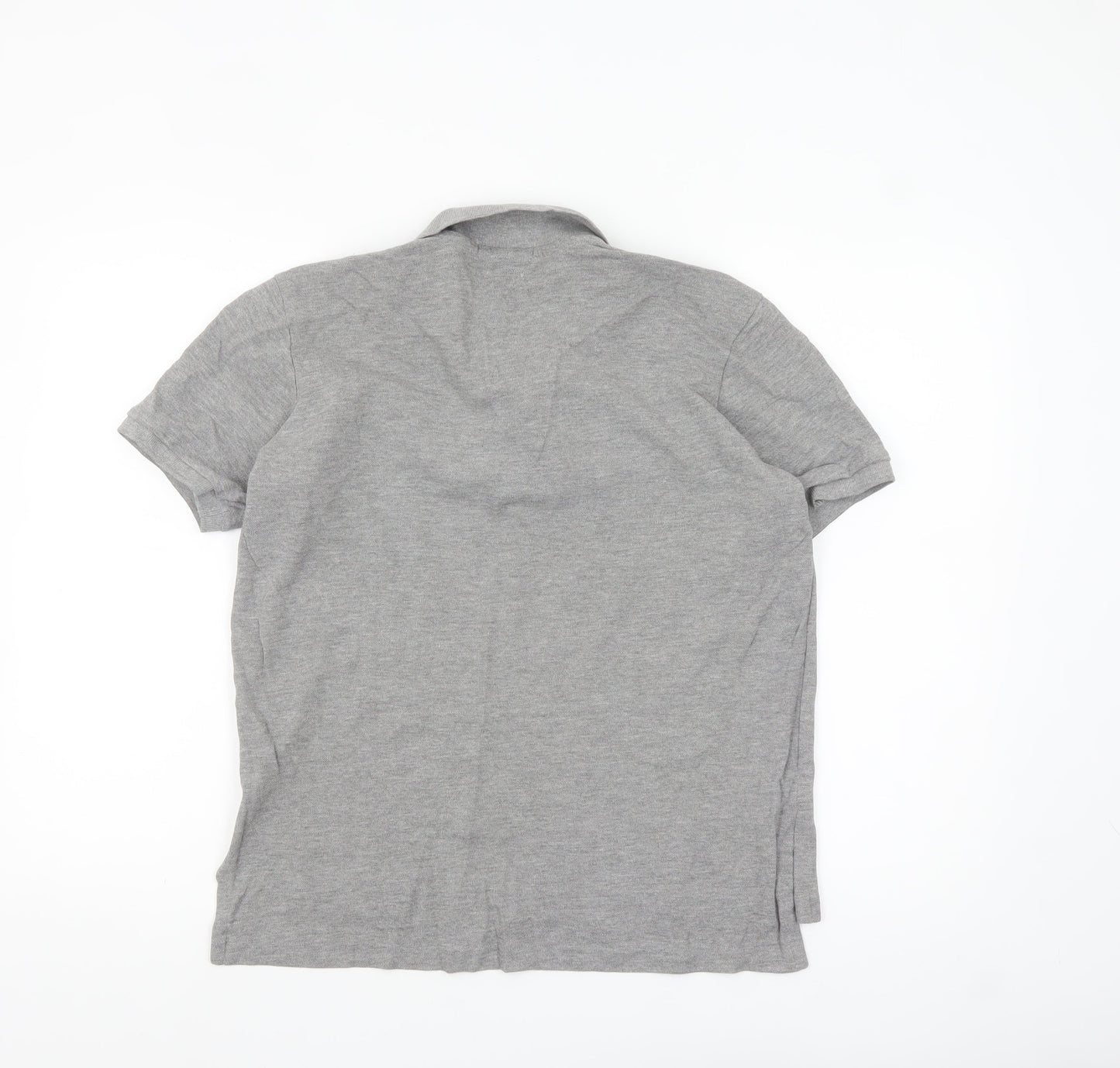 Ralph Lauren Men's Grey Custom Fit Polo Shirt Size S