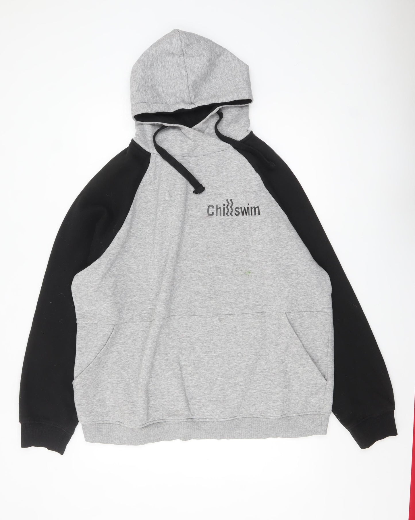 Roly Men's Grey 2XL Pullover Hoodie ChillSwim Graphic Sports Sweatshirt