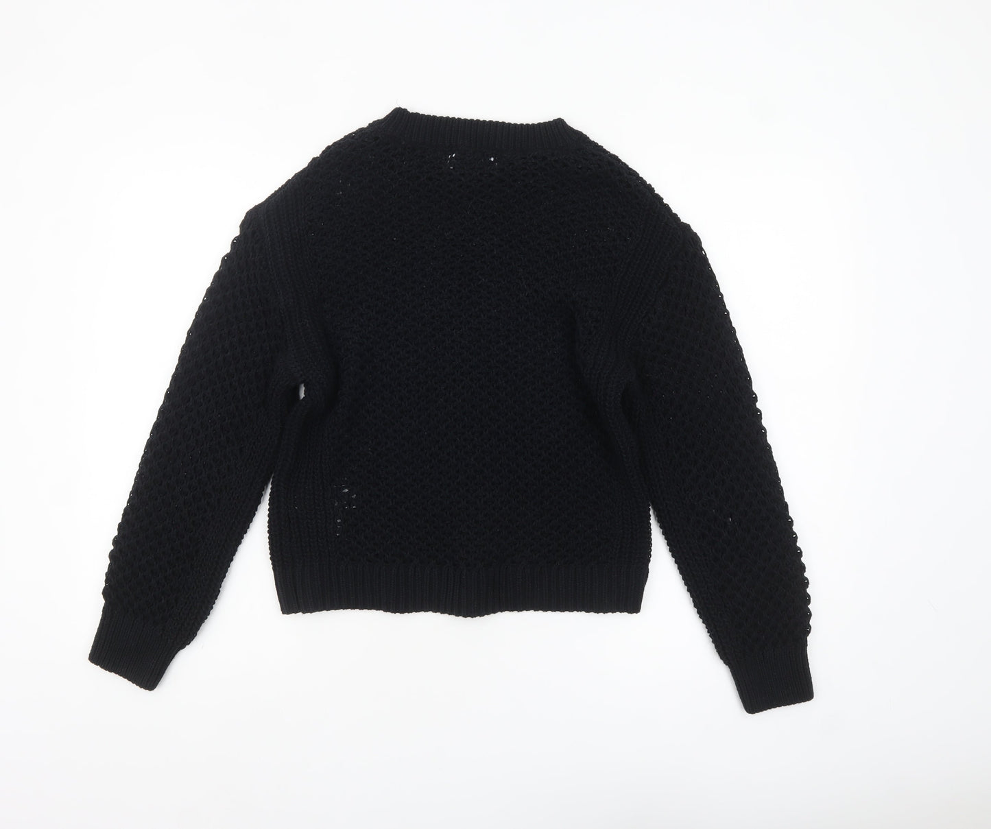 Rita Ora x Primark Womens Black Chunky Knit Jumper Size S 10-12
