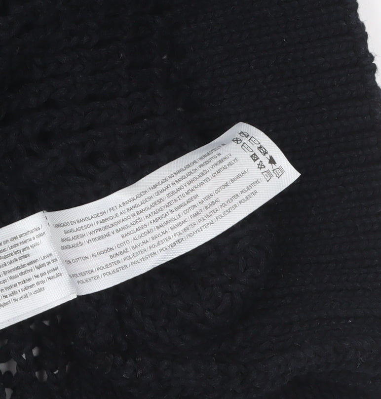 Rita Ora x Primark Womens Black Chunky Knit Jumper Size S 10-12