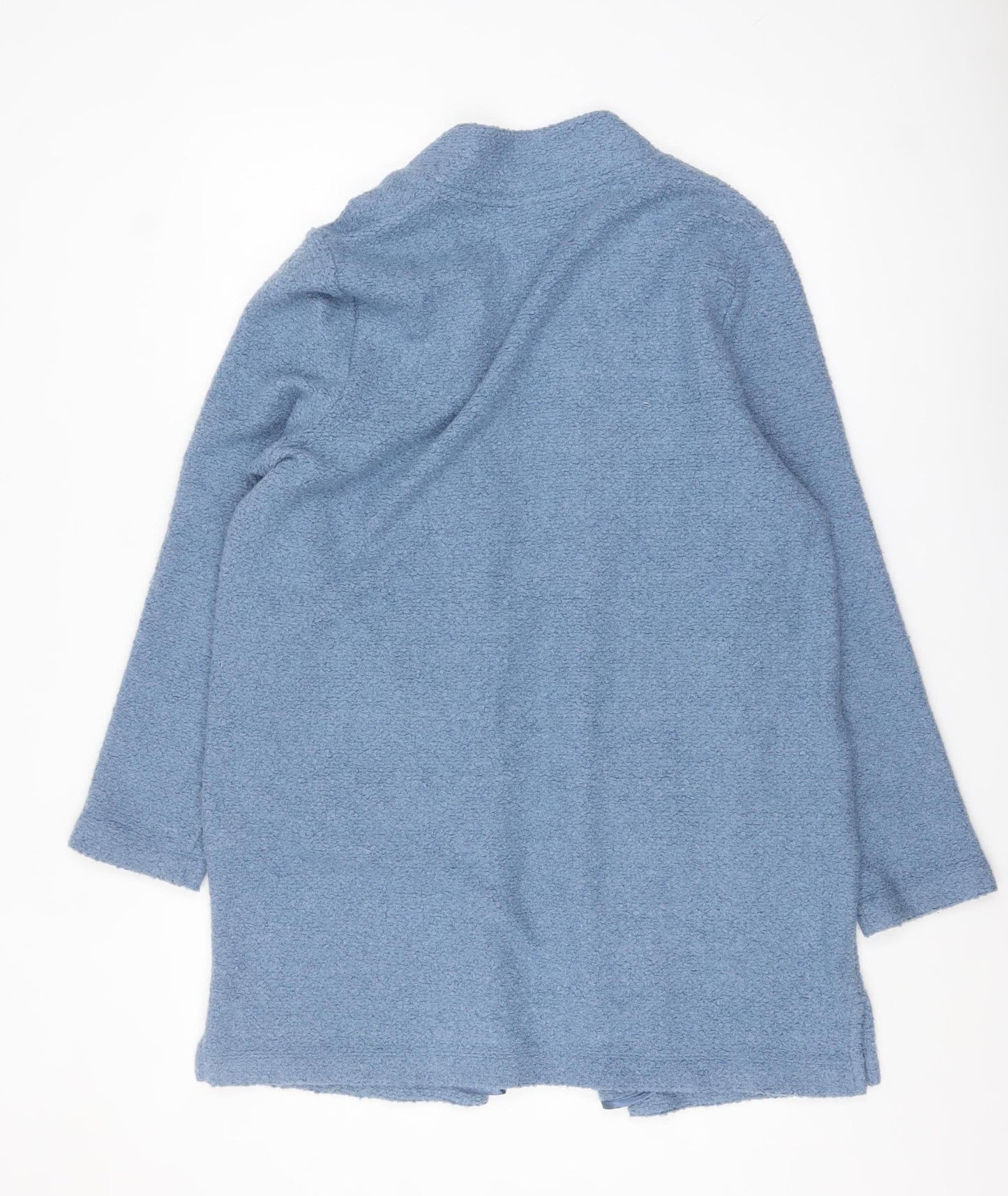 Principles Women Blue Size 14 Open Front Knit Cardigan