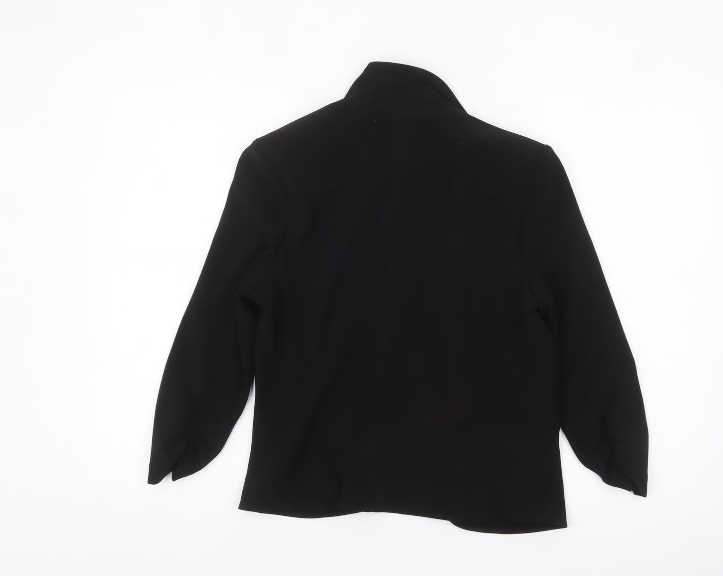 Joseph Ribkoff Women Black Blazer UK 12 Single-Breasted Classic Jacket