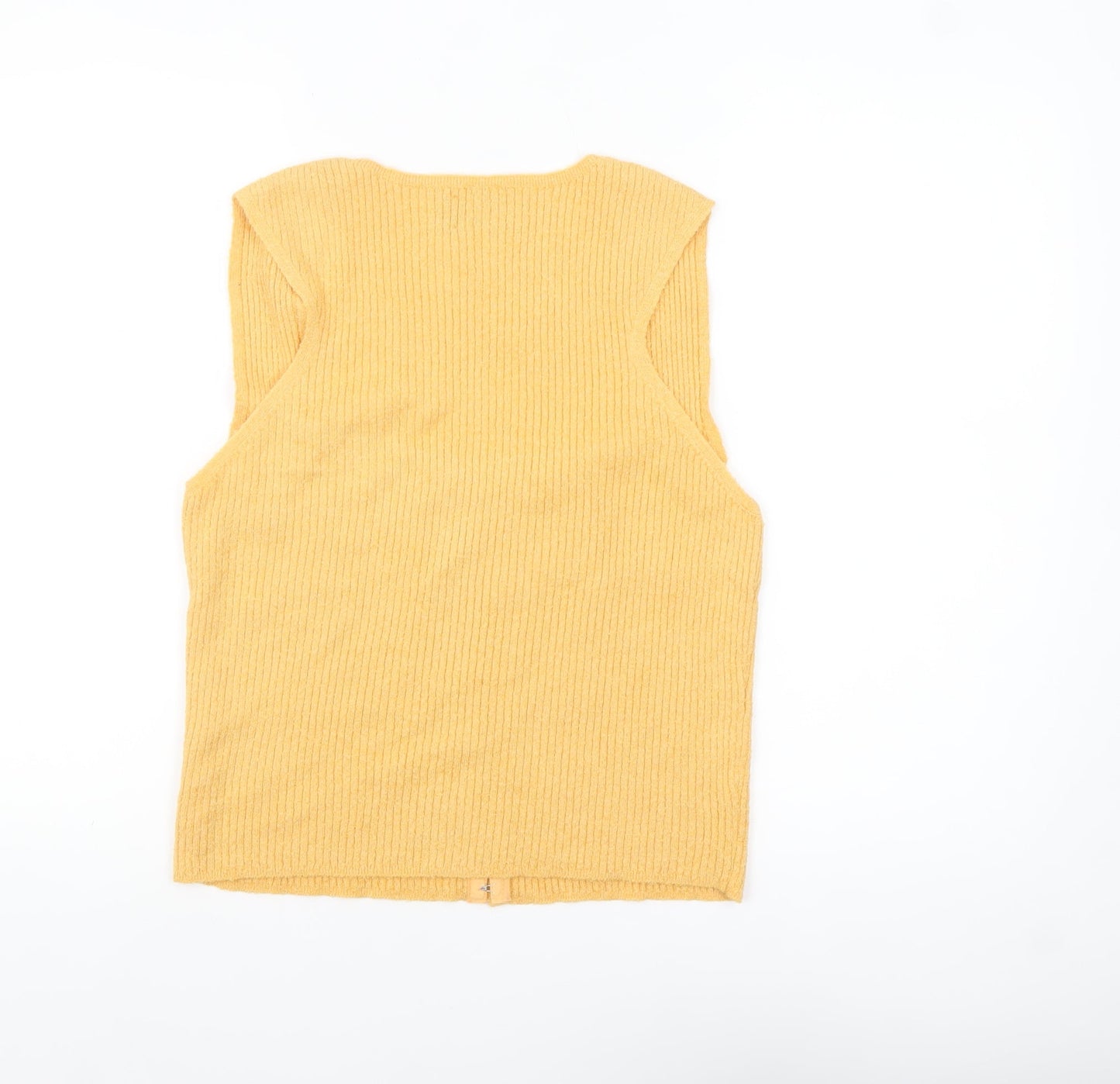 ASOS Design Women's Yellow Knit Tank Top Size 16 Sleeveless