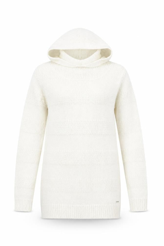 Animal Women Ivory Hooded Chunky Knit Jumper Size 12