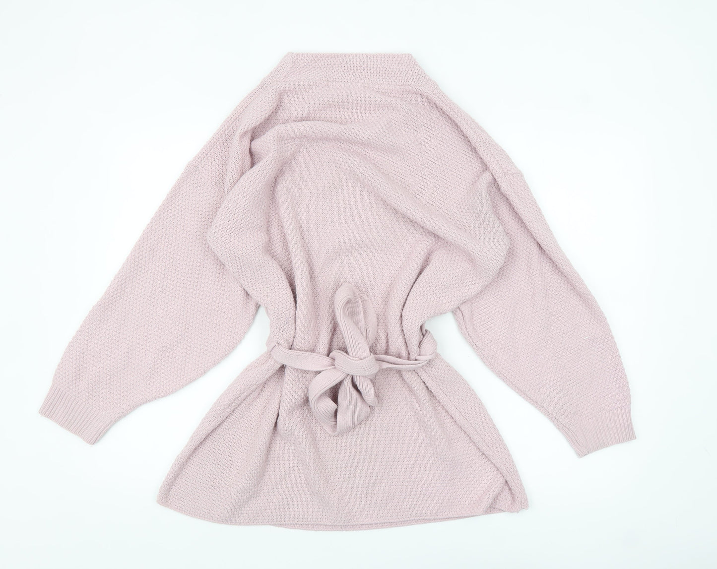 Frank & Doll Women’s Pink Belted Tunic Jumper UK 12 Cotton Knit