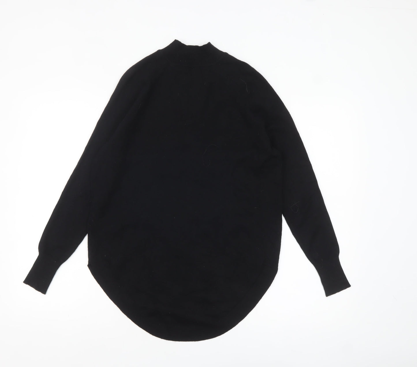 Oasis Womens Black XS Mock Neck Long Sleeve Knit Jumper