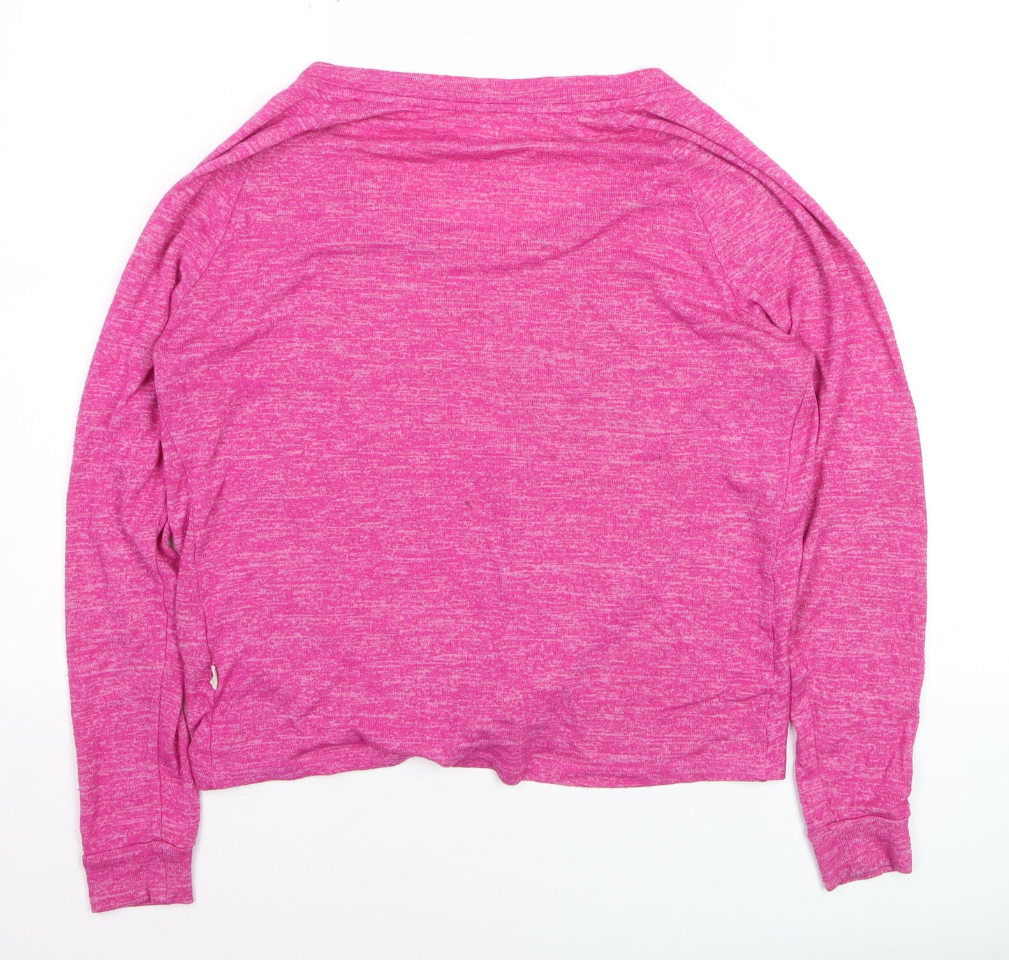UGG Women Pink Long Sleeve Twist Front Jersey Top Size M