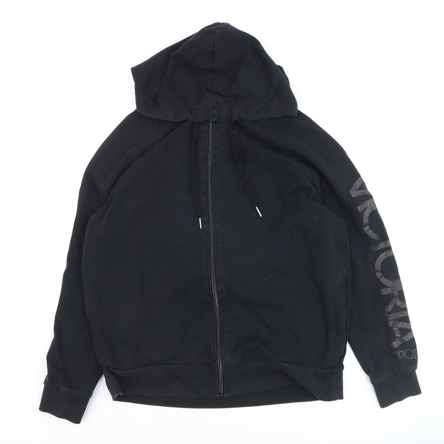 Victoria Sport Unisex Black Full Zip Hoodie S Regular Fit