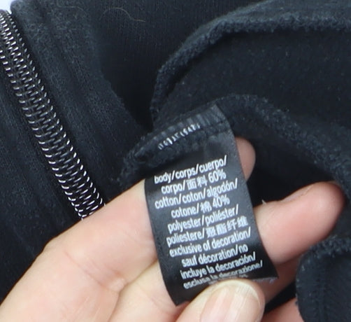 Victoria Sport Unisex Black Full Zip Hoodie S Regular Fit