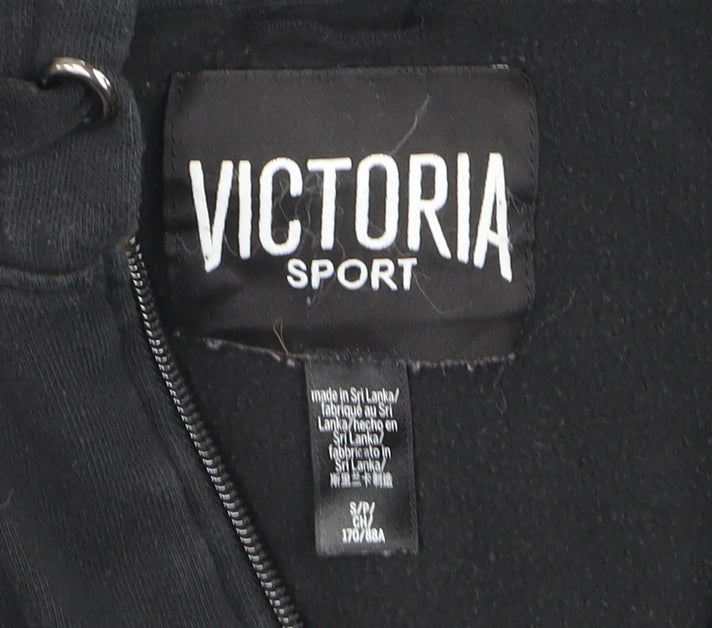 Victoria Sport Unisex Black Full Zip Hoodie S Regular Fit