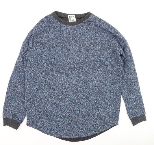 Alec Bizby Women's Blue Crew Neck Knit Pullover Jumper M