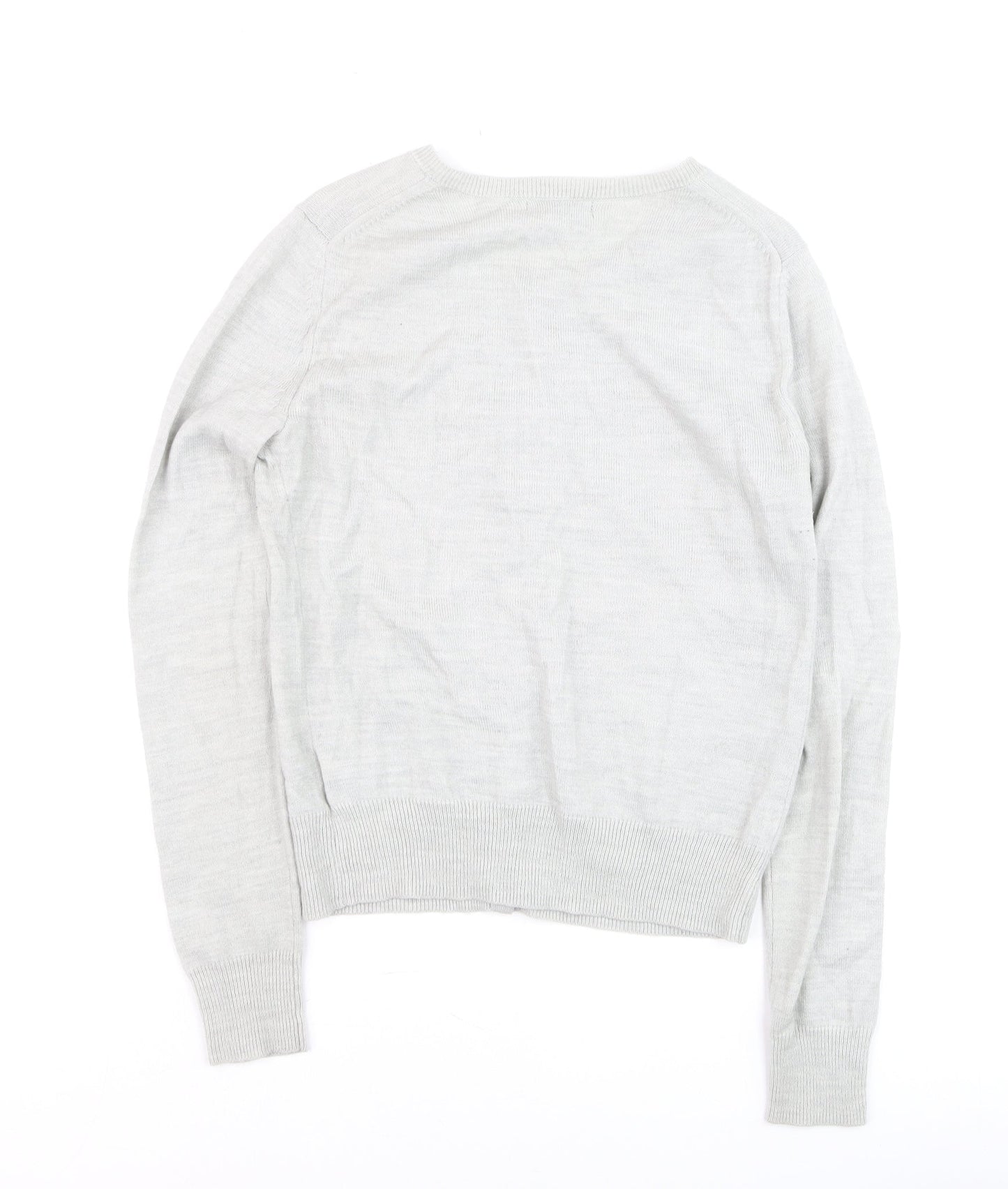 Gap Womens Grey Cotton Silk Blend Button Cardigan XS