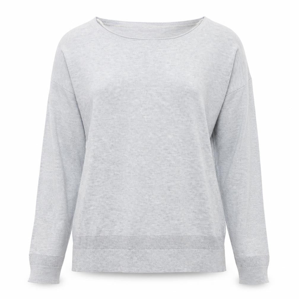 Philosophy Womens Grey Small Crew Neck Long Sleeve Pullover Jumper