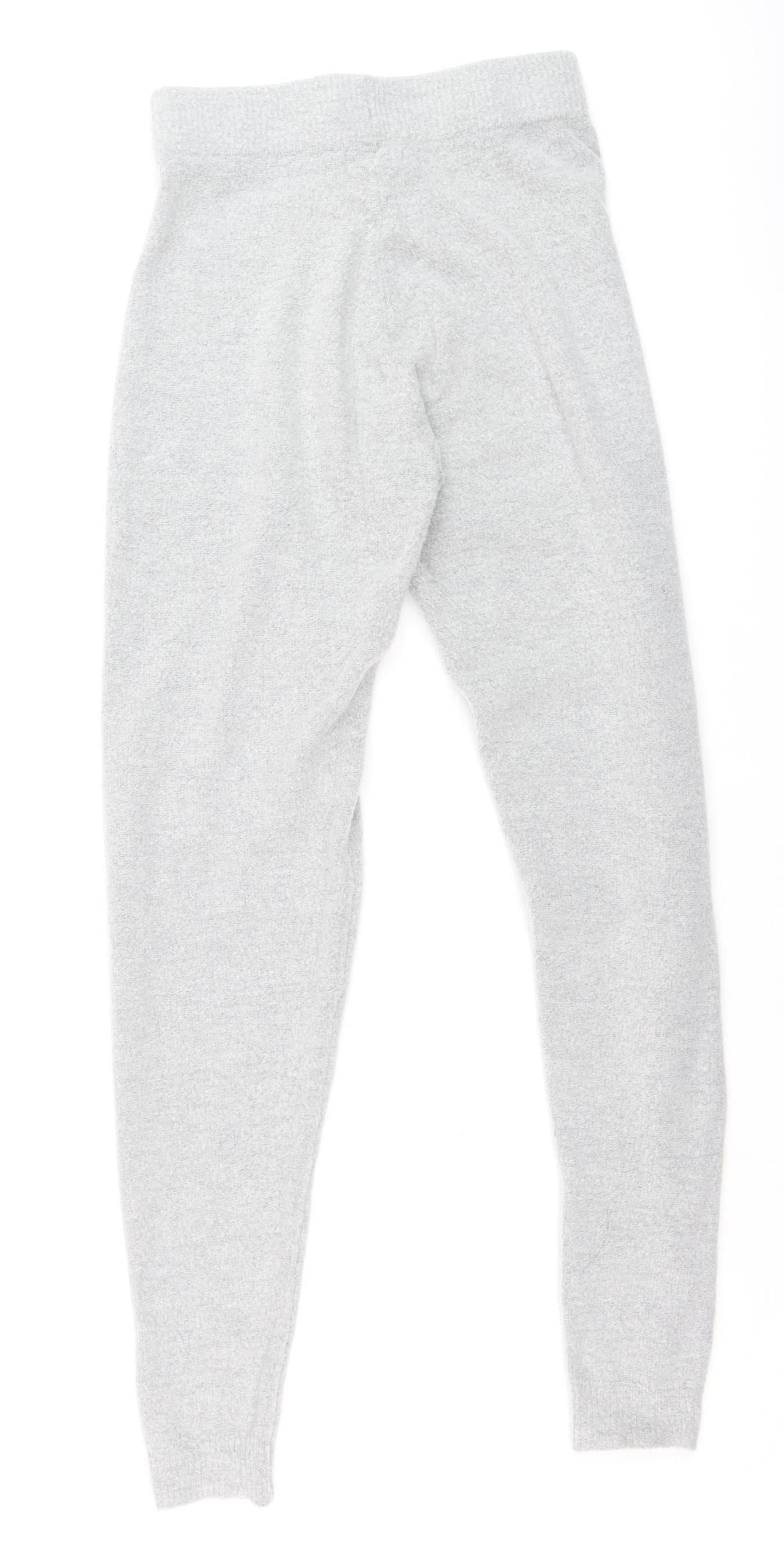 PrettyLittleThing Women's Grey Knit Jogger Trousers Size S