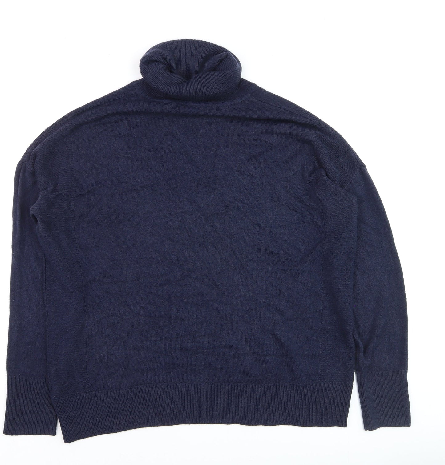 Next Women Blue Roll Neck Long Sleeve Jumper Size 16