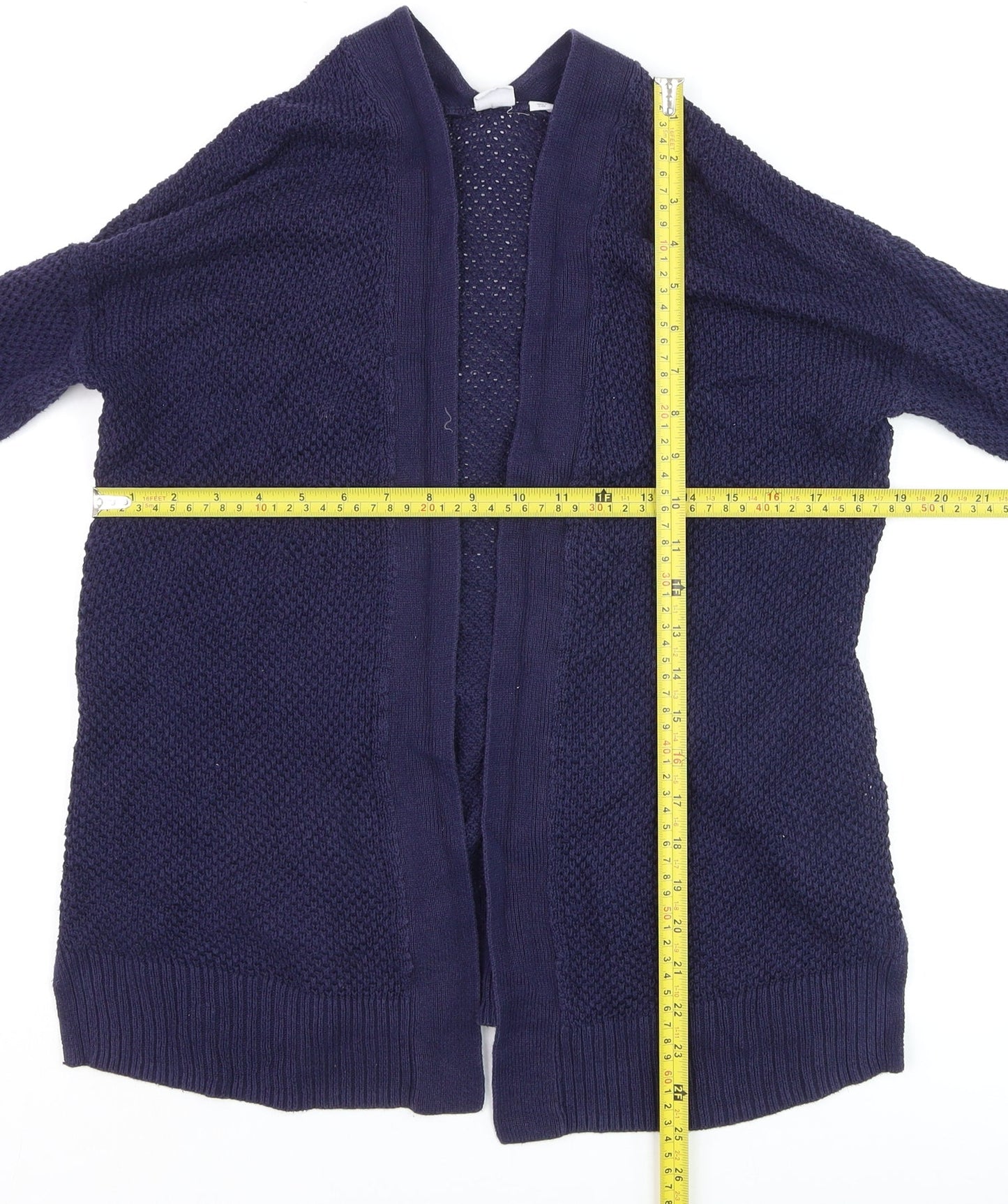 Gap Women’s Blue Cotton Long Sleeve Open Knit Cardigan XS