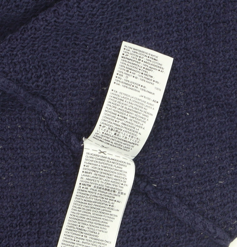 Gap Women’s Blue Cotton Long Sleeve Open Knit Cardigan XS