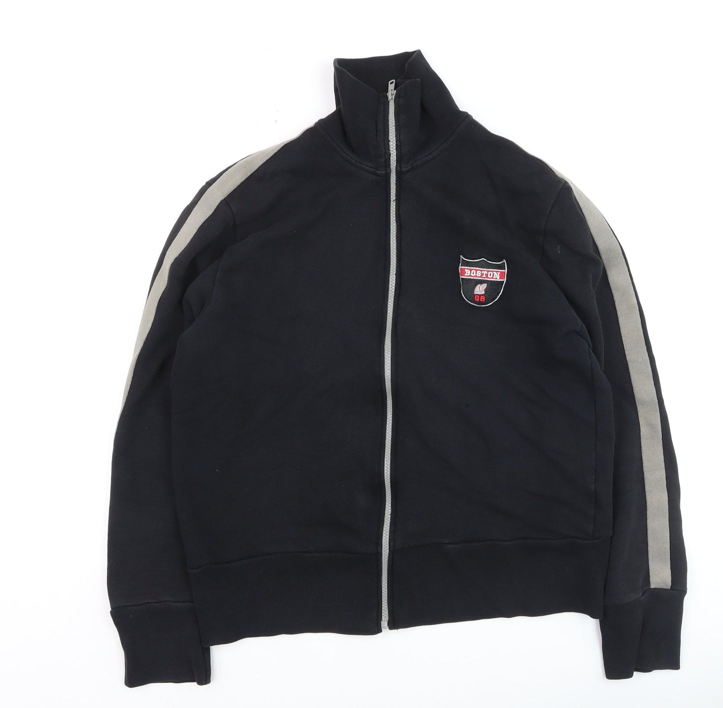 Moto Men's Black Track Jacket Medium Full Zip Sportswear