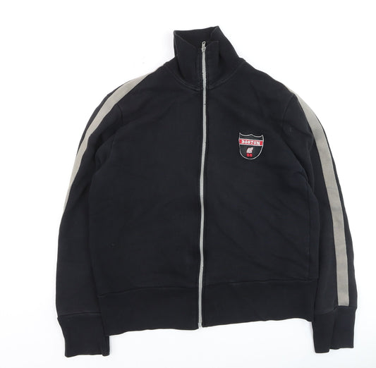 Moto Men's Black Track Jacket Medium Full Zip Sportswear